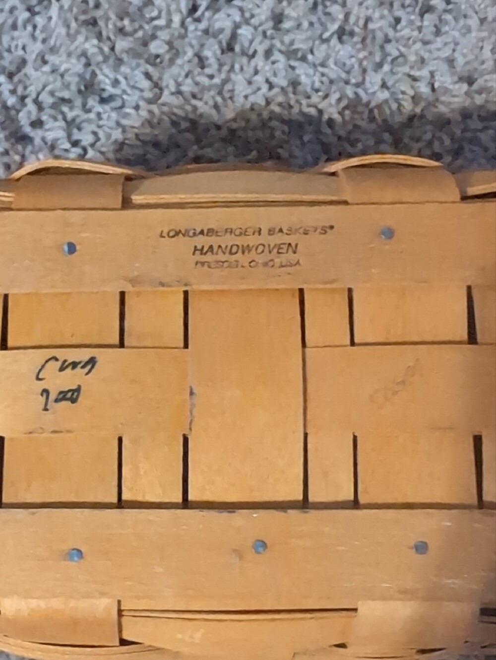 Longaberger Recipe Basket Vintage - Picture 3 of 12